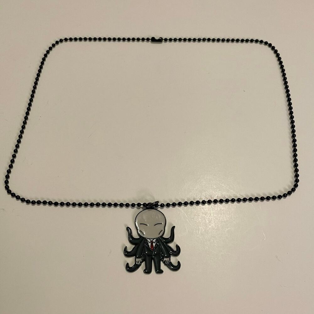 Slenderman Ball Chain Necklace